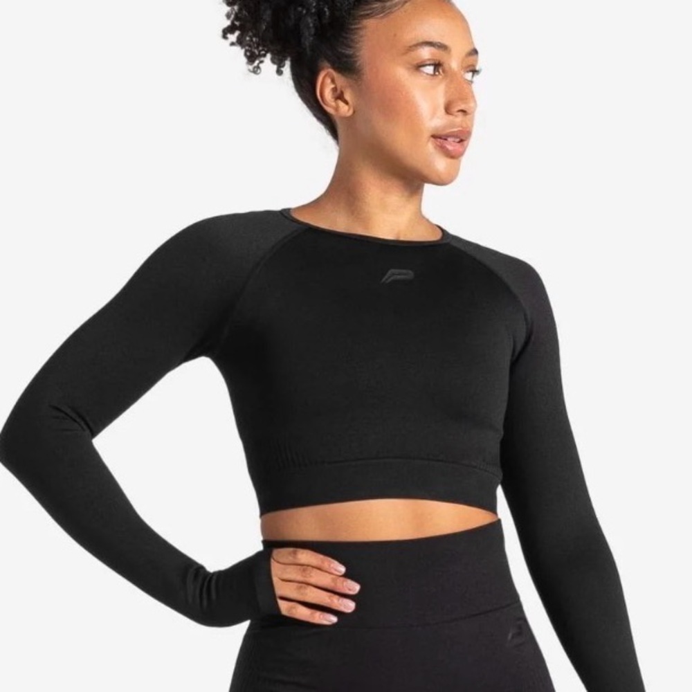 PURSUE ADAPT SEAMLESS LONG SLEEVE TOP - L NWT BLACK